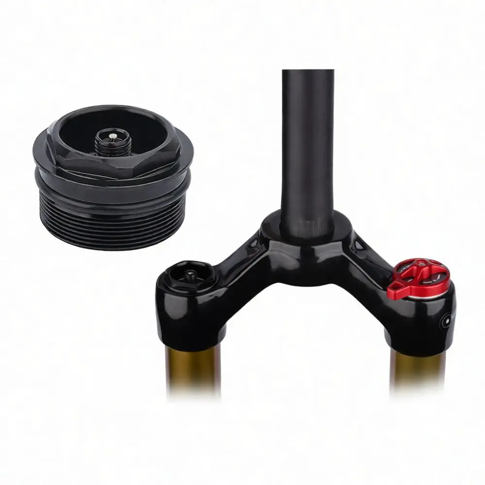 MTB Bicycle Air Fork Valve Nut Aluminum Alloy Repair Accessory High Pressure Sealing Cap For Bolany Suspension Parts 31mm 1.0P