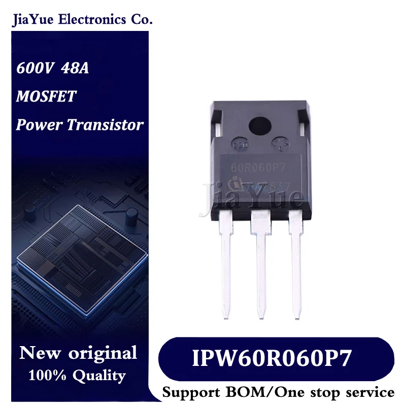 

5pcs/lot 100% New Original Chips IPW60R060P7 TO-247-3 600V 48A MOSFET Field effect tube Power Transistor IPW60R060P7