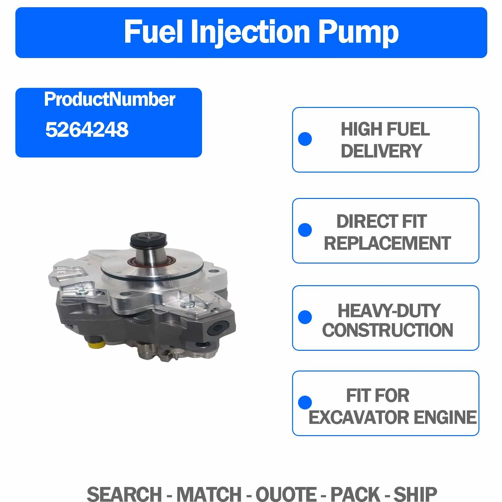 FPB1080FE Fuel Injection pump For KAVZ KURGAN 3.9L 4.5L 6.7L ISBE 4ISBE 150-211 H/P 2008