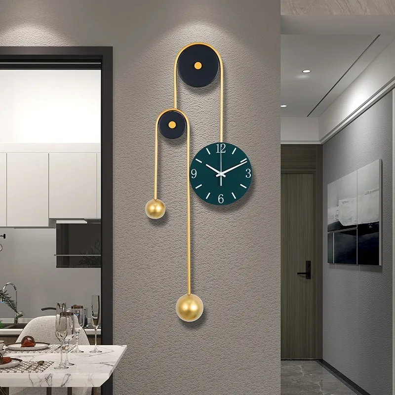 Wall Clock Living Room Creative Modern Simple Creative Wall Decorations Household Large Size Quartz Wall Clocks Home Decoration