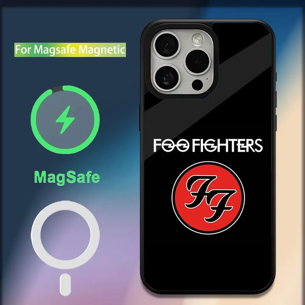 F-Foo Band F-FightersS  Phone Case For iPhone 16,15,14,13,12,11,Plus,Pro,Max,Mini Magsafe Magnetic Wireless Charging