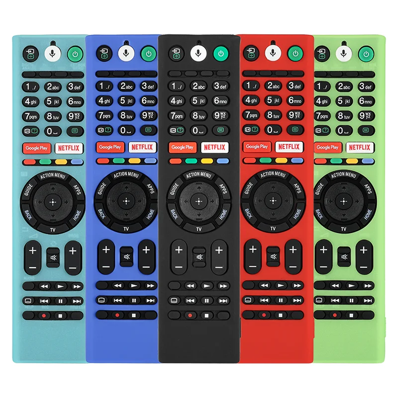 Funda de silicona para mando a distancia compatible con Sony RMT-TX100 RMT-TX102 RMT-TX200 RMF-TX300 Bravia Smart TV, a prueba de golpes
