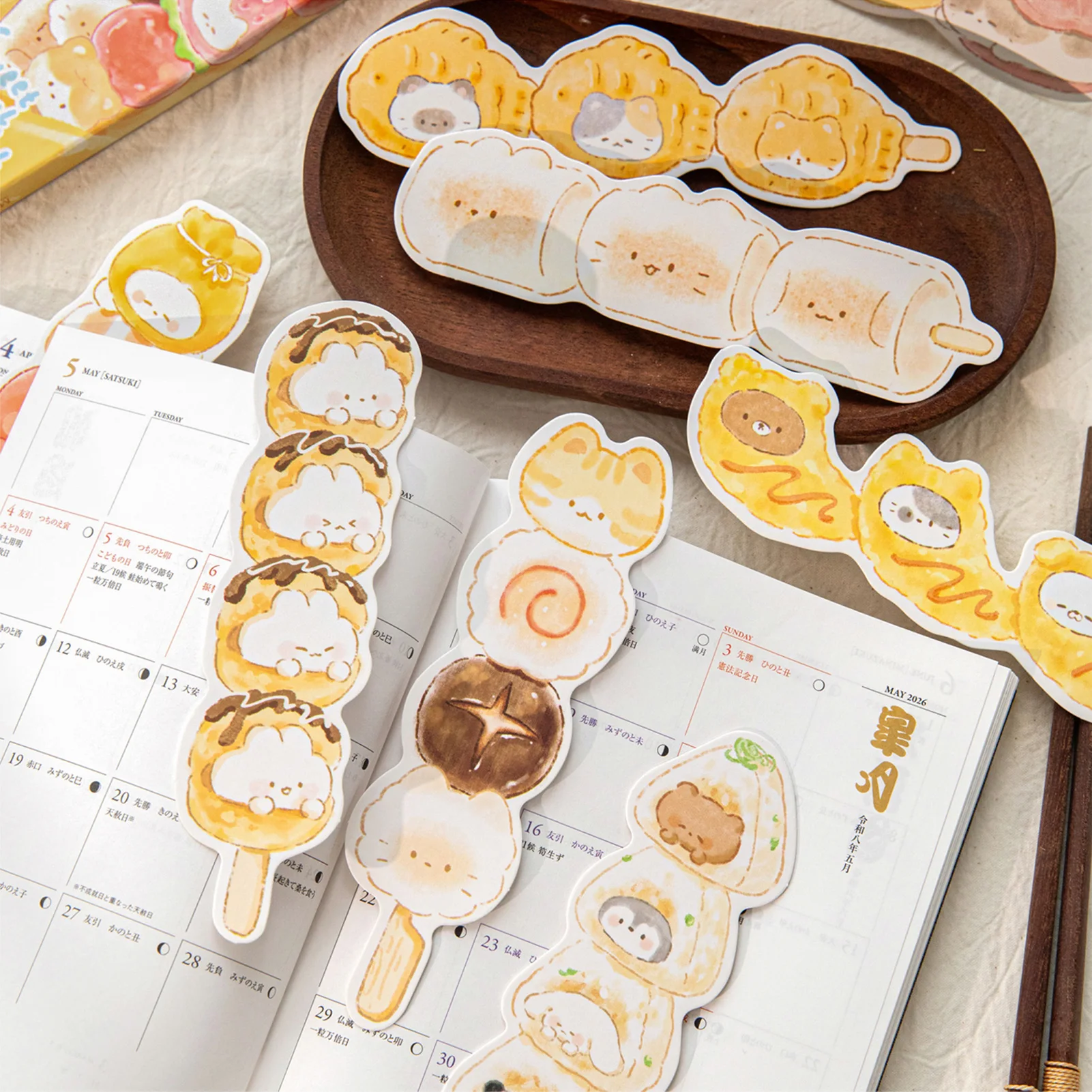 Unique Shaped Hand Drawn Pet Bookmarks Set Premium Thick Cardstock Vivid Patterns Multi Purpose Page Markers for Students