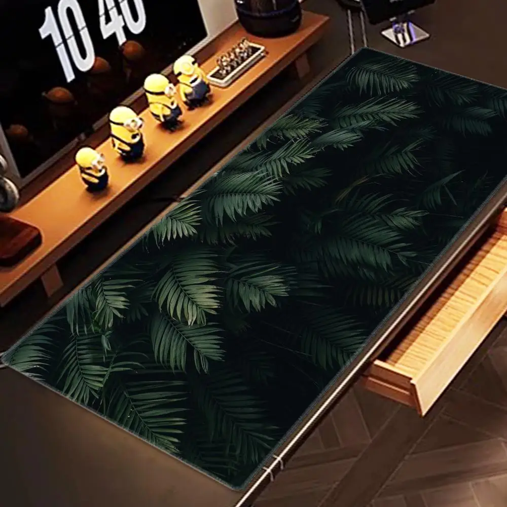 

leaves plant green Mousepad Mouse Mat With Pad gaming accessories Prime Gaming XXL Keyboard Pad Stitch Padding Mat