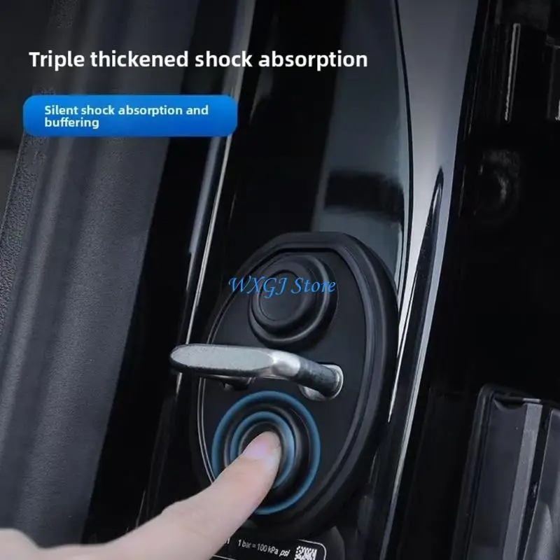 37JE Anti Noise Silicone Covers Weather Resistant Protectors for Vehicle Door Locks