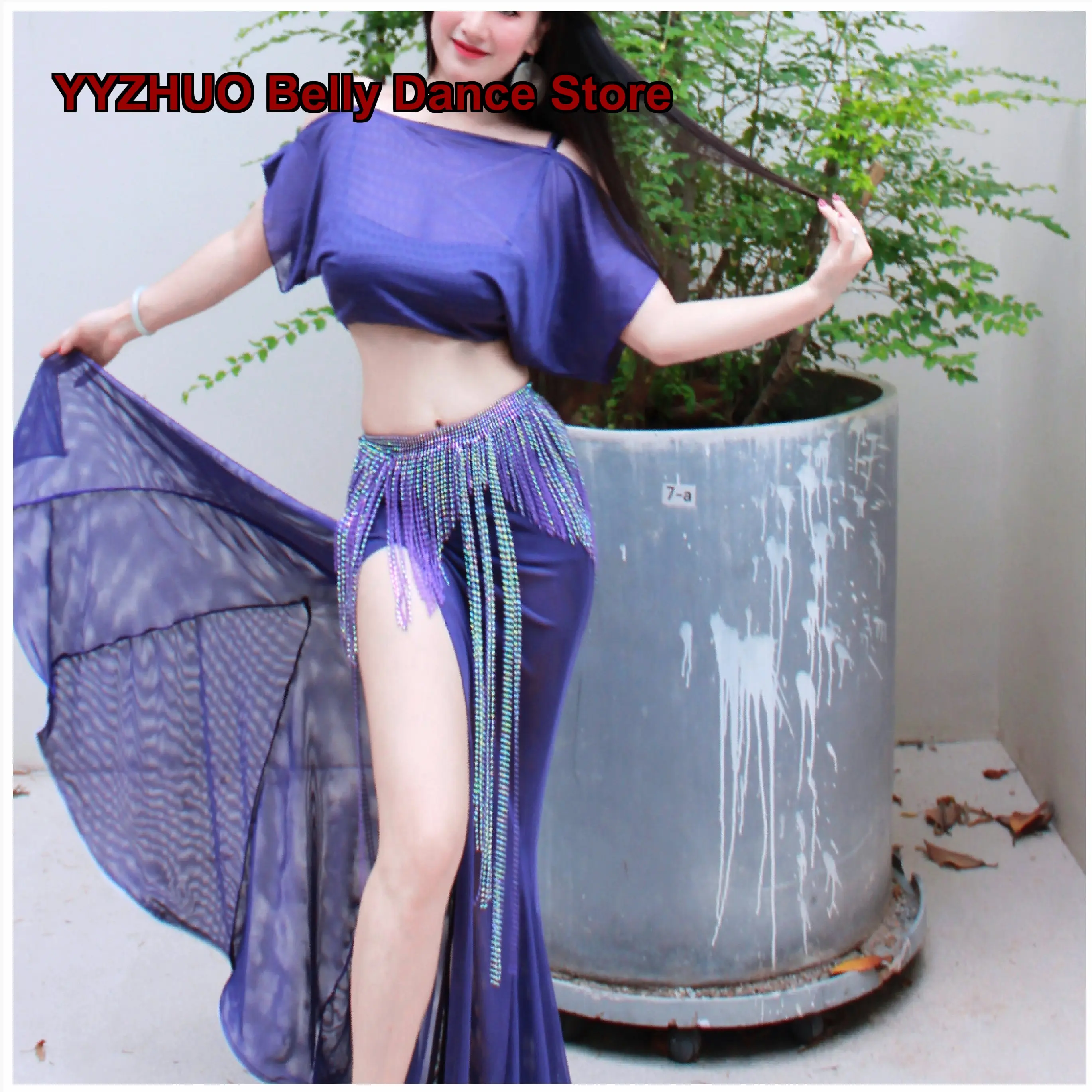Zuo Han Meng Lu Purple Performance Costume Set Sexy Elegant Class Plus Size
