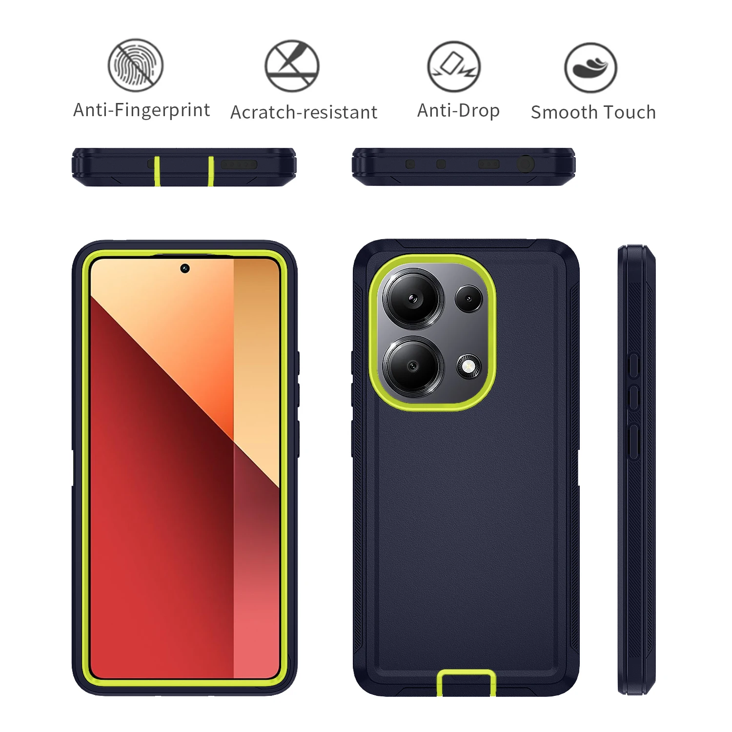 Armor Shockproof Case For Xiaomi 11T Pro Redmi Note 11S 12 Heavy Duty Tough Dustproof Cover For Redmi 12 Camera Protection Case