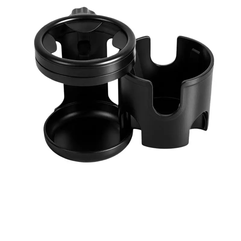 High qualityBike Stroller Wheelchair Multi-Use Cup Holder Universal Dual Clamp with 360° Rotating Feature
