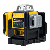 Mustool 12-Line Green Laser Level Green Light Automatic Leveling High Precision 0.3mm/m 500nm Slant Function EU Plug