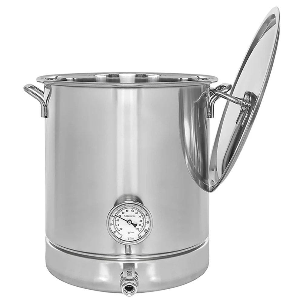 new 30L/40L Stainless steel Home Beer Brewing Starter Set with Thermometer  faucet