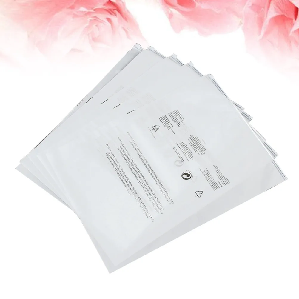 50Pcs Matte Plastic Clothes Storage Bags Pe Material Odorless Re-Sealable Self-Adhesive Dust Moisture for Clothing