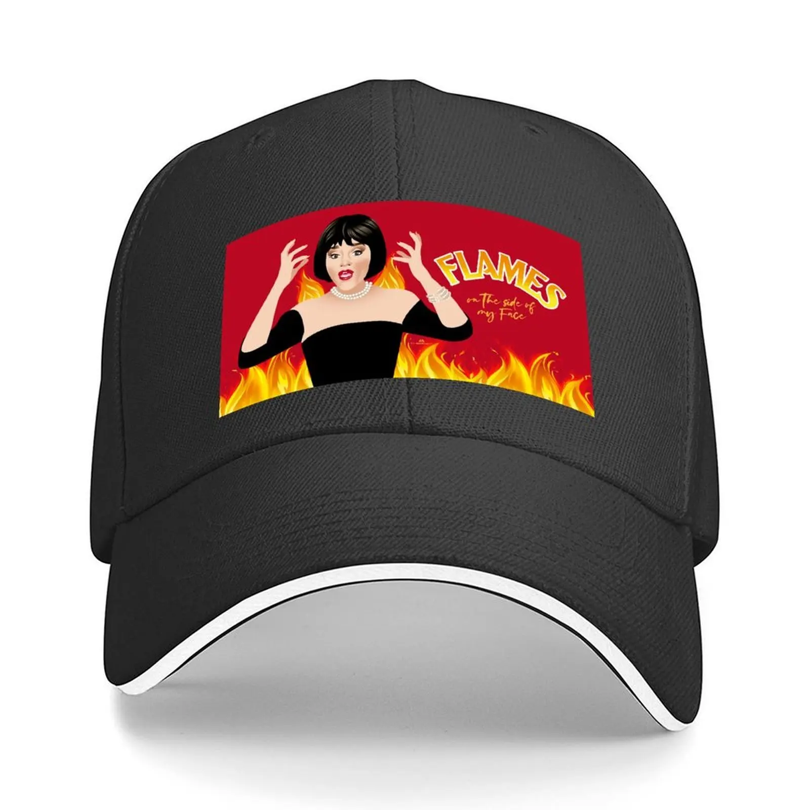 

Flames Baseball Cap Male hat Wild Ball Hat Hat Baseball Cap Dropshipping Boy Women's