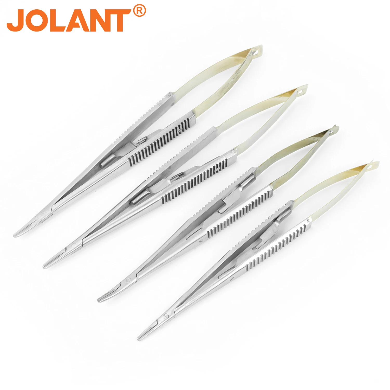 

JOLANT 14cm/16cm Surgical Dental Orthodontic Implant Castroviejo Needle Holders Tweezers Straight/Curved Dental Tools