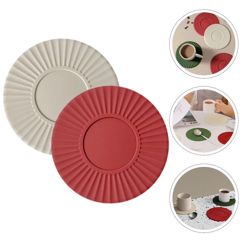 2 قطعة الحصير المطبخ سيليكون مقاومة للحرارة عدم الانزلاق كونترتوب ووك منصات الجدول طبق ساخن حامي قابلة لإعادة الاستخدام عموم وسادة العرض