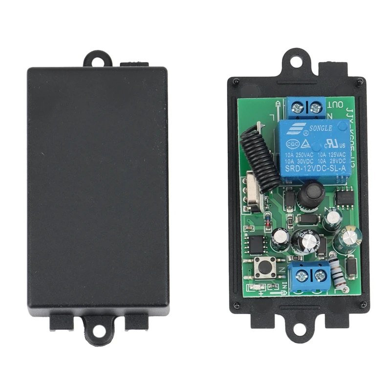 433Mhz Smart Home Push ปุ่มสวิทช์ไฟ Universal AC 100V 220V 10Amp รีเลย์สําหรับพัดลม Led