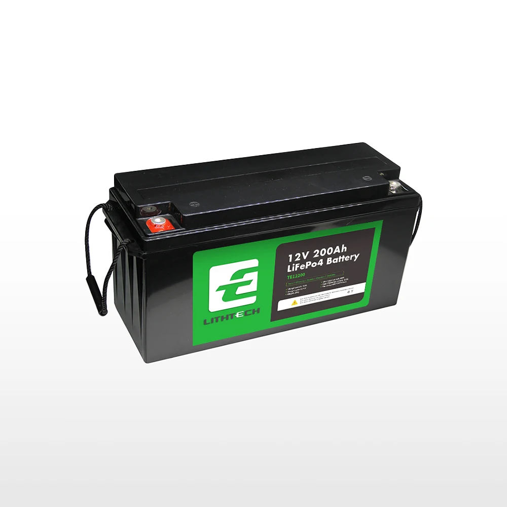 

Lithtech LiFePO4 12v 24v 100ah 200ah 400a Lithium Ion used surplus farm tractor electric auto batteries solar lithium Battery