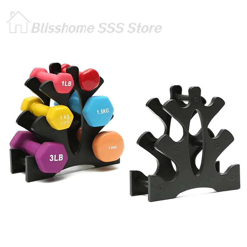 【S】3-Tier Dumbbell Storage Rack Stand Multi-layer Hand-Held Dumbbell Storage Rack Home Office Gym Dumbell Weight Rack