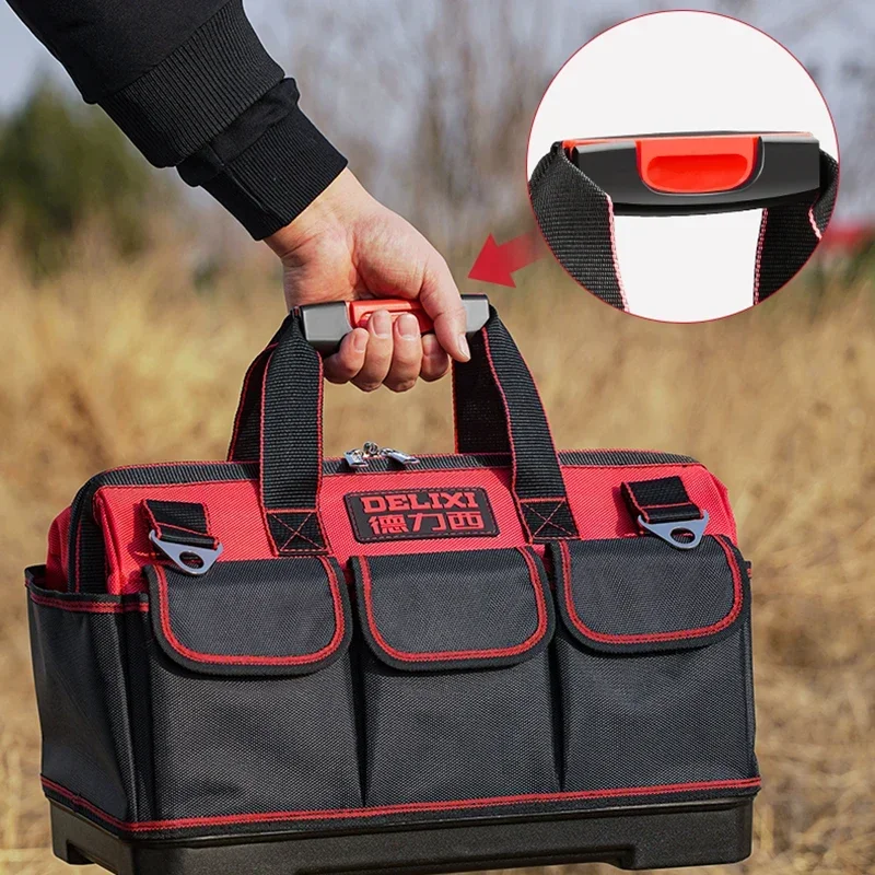 Electrician Hardware Tool Backpack, Heavy Duty Professional Bolsa De Ferramentas, Garage Workshop Storage Organizer Bag