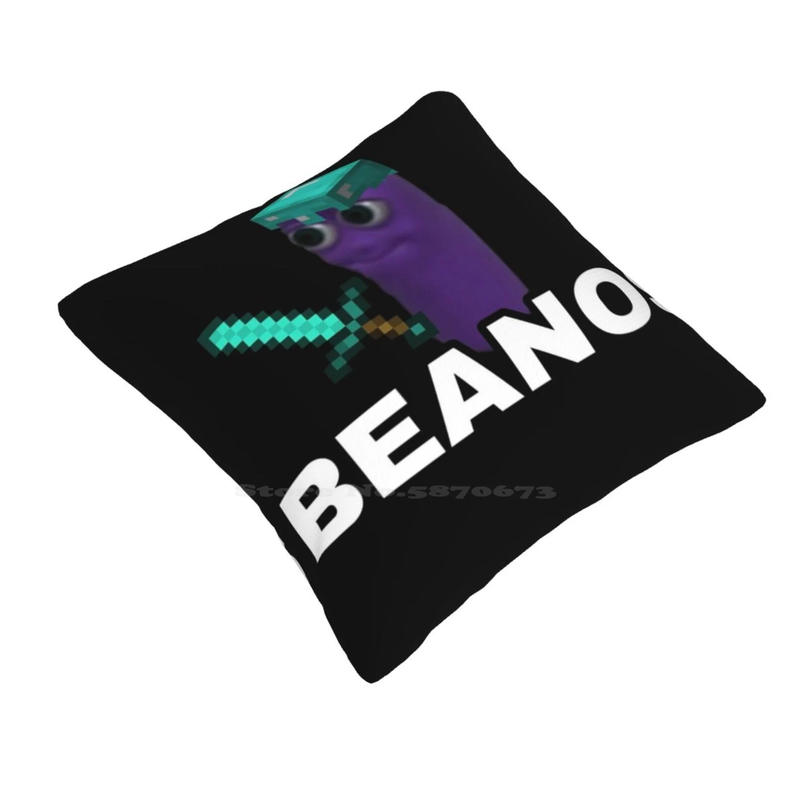 Beanos Fashion Sofa Throw Pillow Cover Pillowcase Memes Funny Purple Beanos