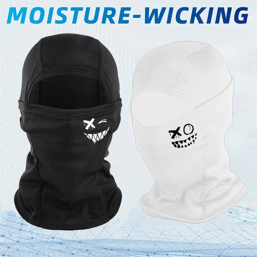 1pc/2pcs Balaclava - Full Face Mask with Breathable Design, Durable Polyester, Ideal for Cycling & Riding, Print Pattern Mask