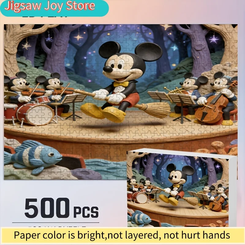 

Декоративный принт для дома с изображением Стича и Микки от Disney | Пазл-головоломка, идеально подходит для взрослых, любящих сложные головоломки, идеальный подарок на Рождество и праздники.