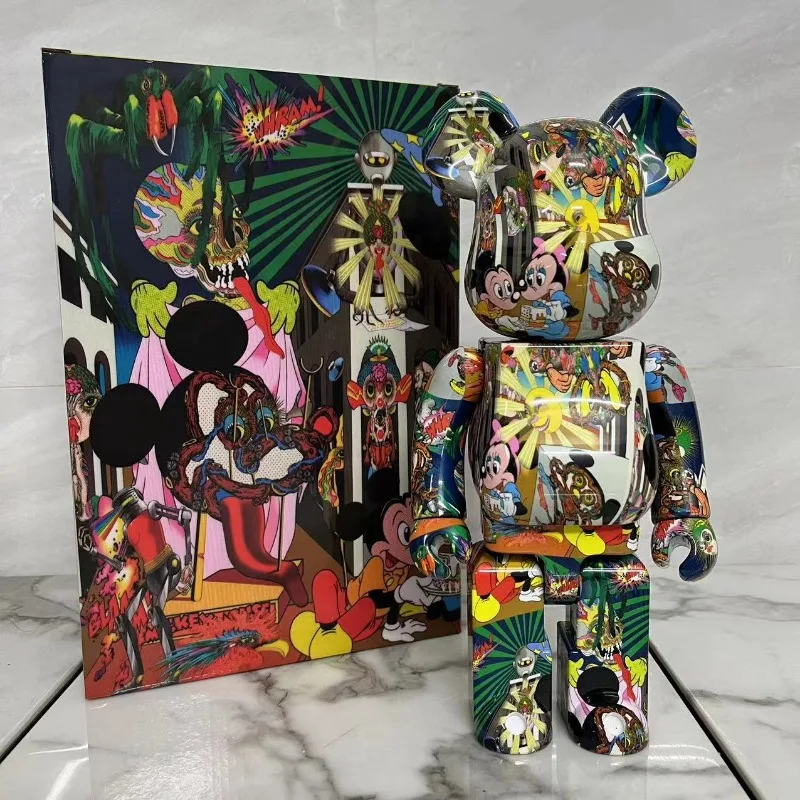 Bearbrick400 % orso violento Labu iron arm trend doll piccoli ornamenti per regali di festa per ragazzi e ragazze