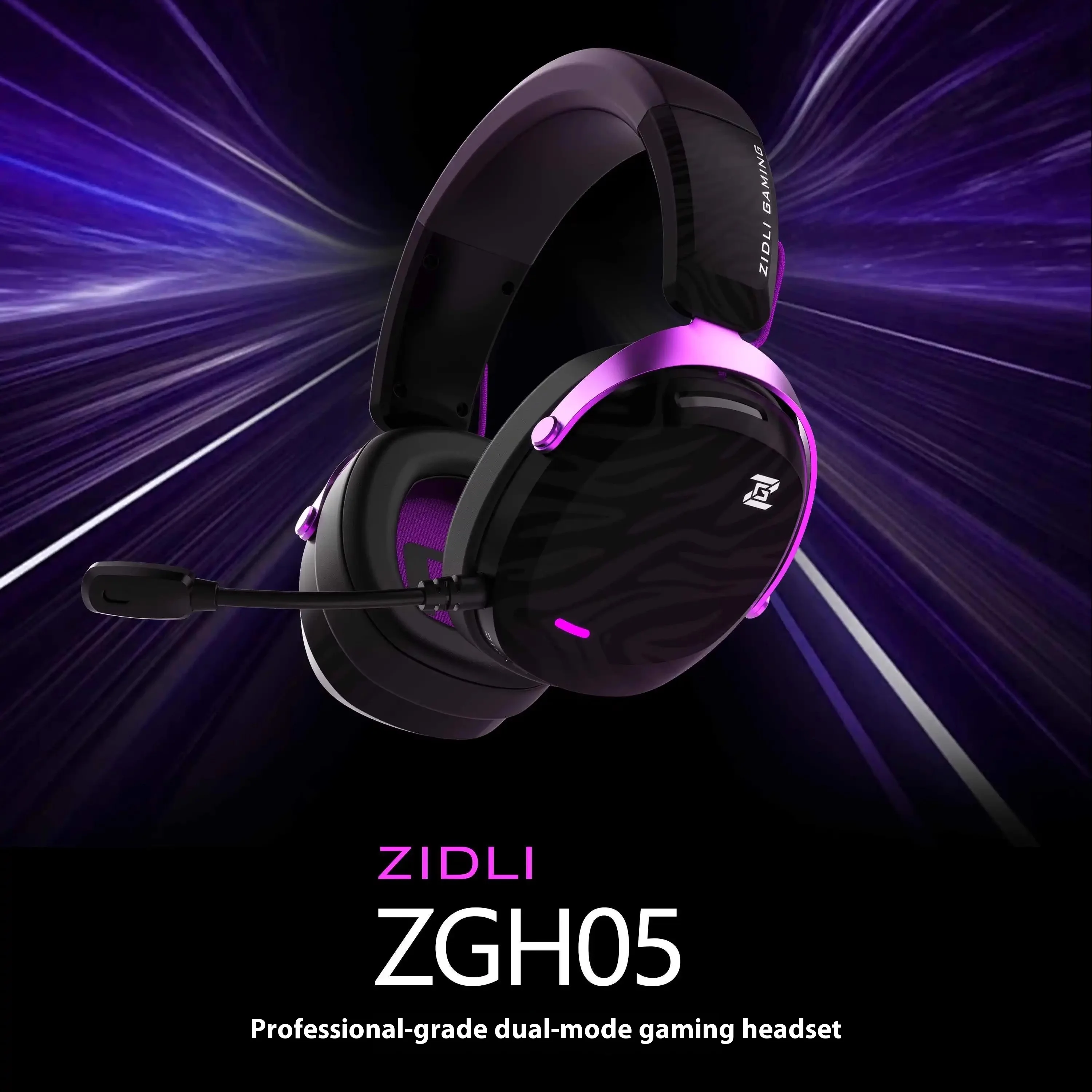 Zidli Zgh05 Headphone Wireless Bluetooth 2modes Sound Insulation Noise Reduction Ergonomi earphone for game Christma custom gift