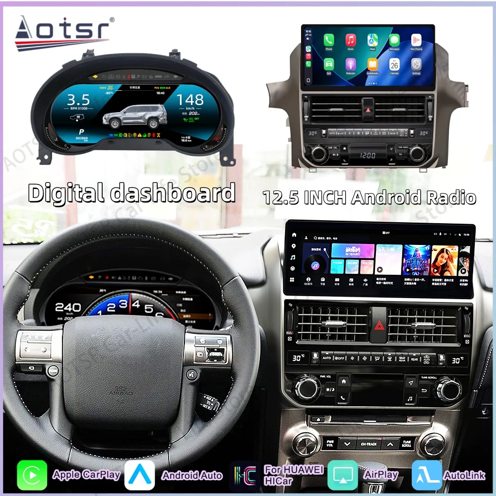 For Lexus GX GX400 GX460 2010~2021 Multimedia Receiver Android GPS Intelligent Navigation Car Radio Digital Dashboard Head Unit