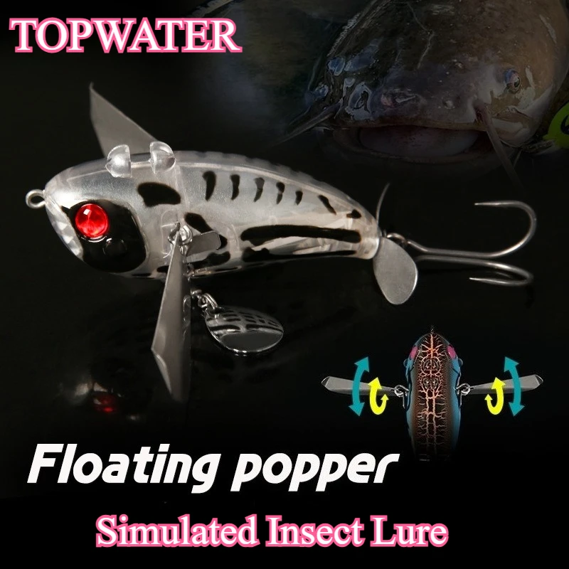 

Surface Series Bionic Cicada Insect Lure Wave Craw Lure 70mm 20g Big Splash Catfish & Black Bass Fishing Gear TOPWATER