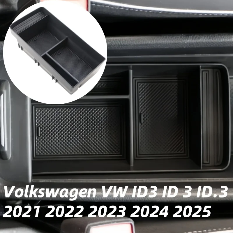 

Поднос-органайзер для центральной консоли автомобиля для Volkswagen VW ID.3 ID3 2021 2022 2023 2024 2025, подлокотник, дополнительный ящик для хранения, аксессуары