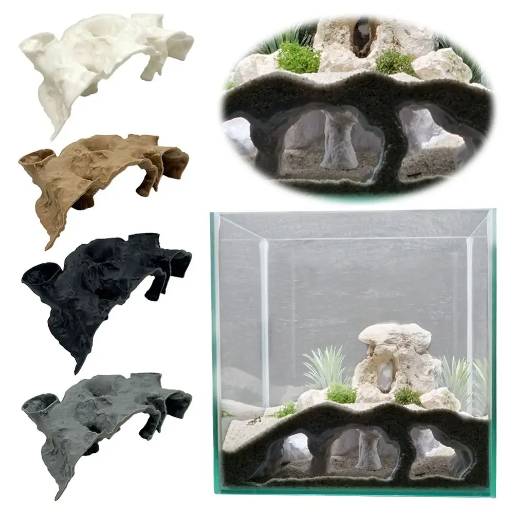 Funny 3D Printing Fish Tank Underground Cave Rest Safe Feeding Breeding House Fish Nest Leisure Cave Aqaurium Decorations