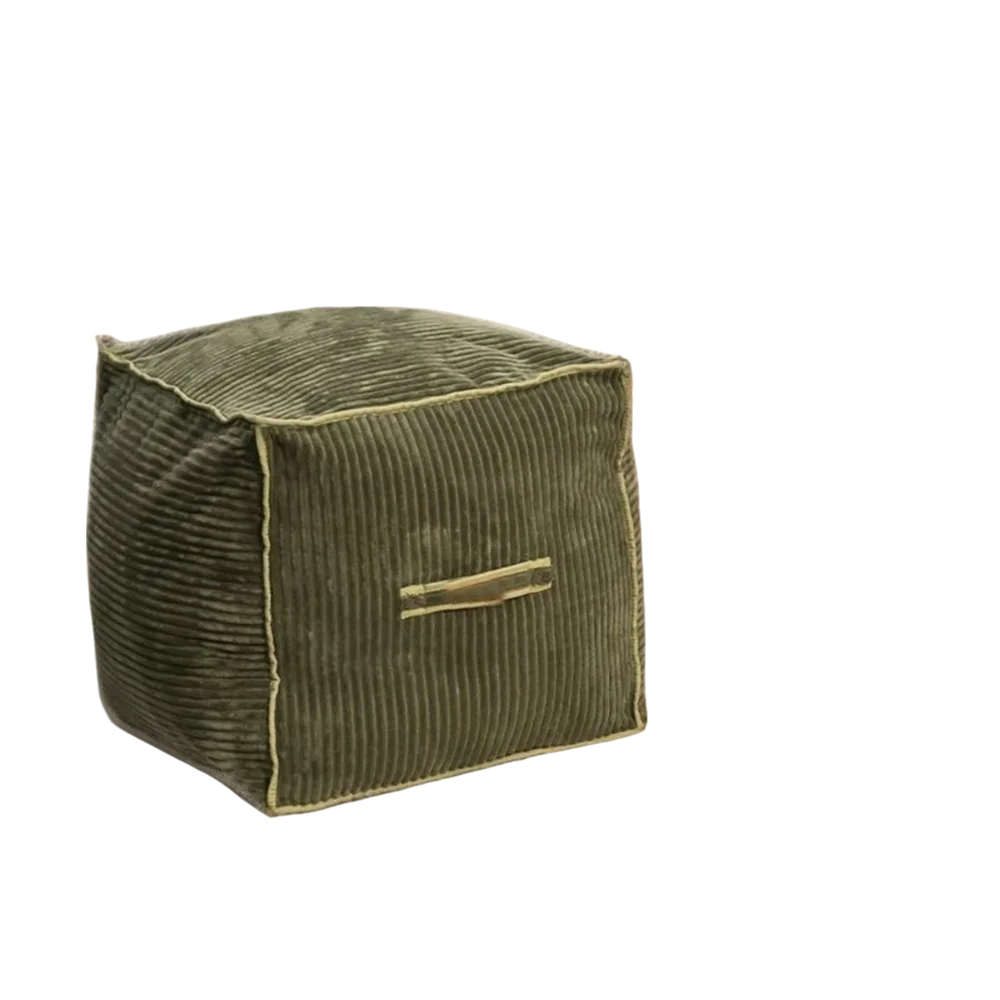 No Filling Seat Cushion Cover Large Capacity Japanese Style Sofa Stool Cover Soft Square Storage Leg Bench Home Decor