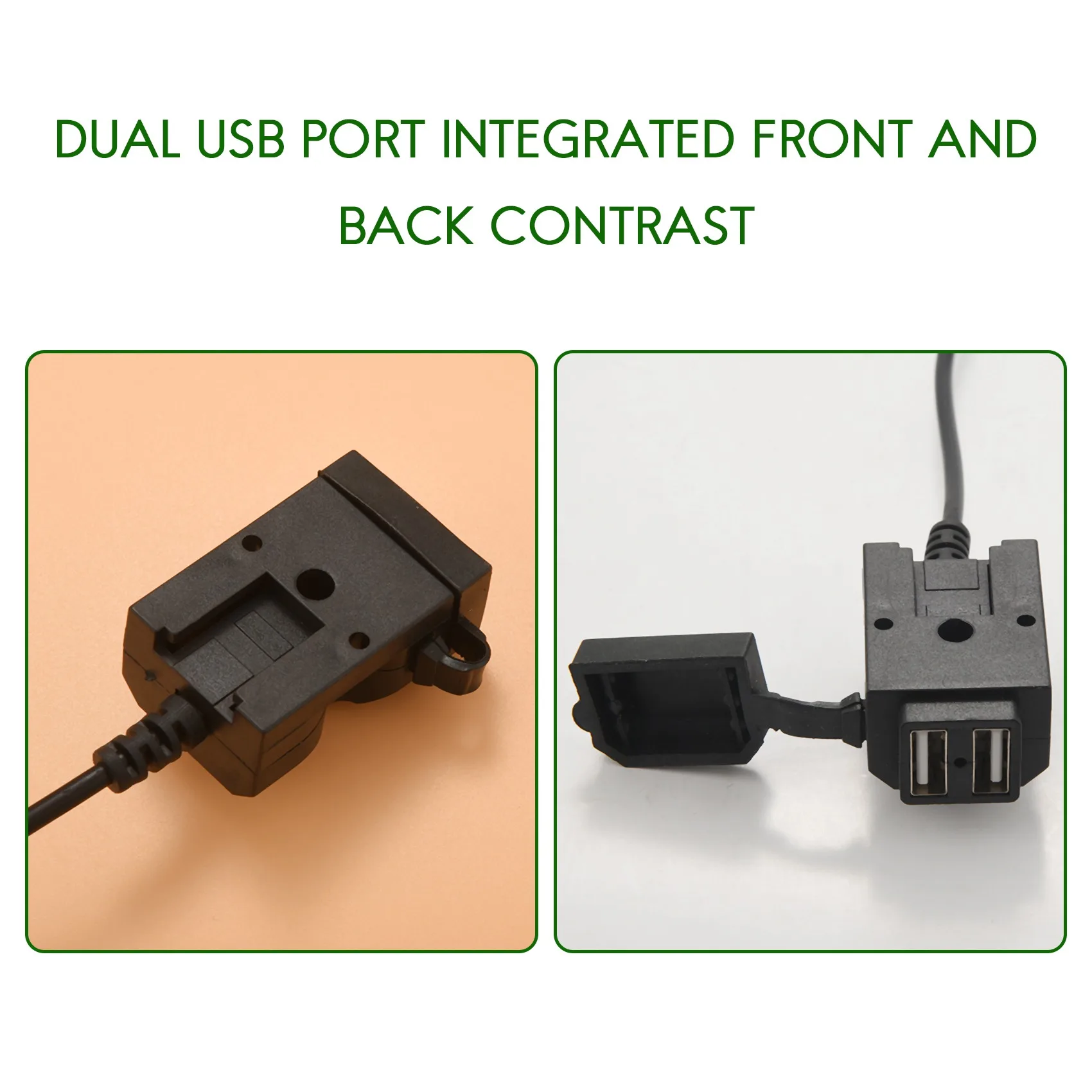 

Передовая 12-вольтовая водонепроницаемая двойная USB-розетка-адаптер для мотоцикла