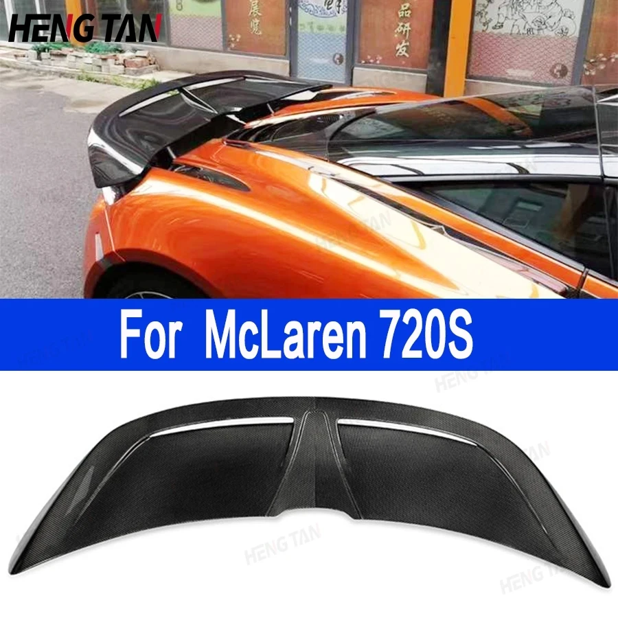 

For Mclaren 720S 720 Carbon Fiber Tail fins Rear Spoiler Duckbill Car Wing Retrofit the rear wing Upgrade body kit