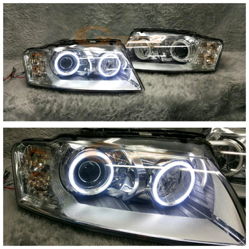 For Audi A8 S8 4E D3 2002 2003 2004 2005 2006 2007 2008 2009 2010 Excellent Ultra Bright CCFL Angel Eyes Kit Halo Rings