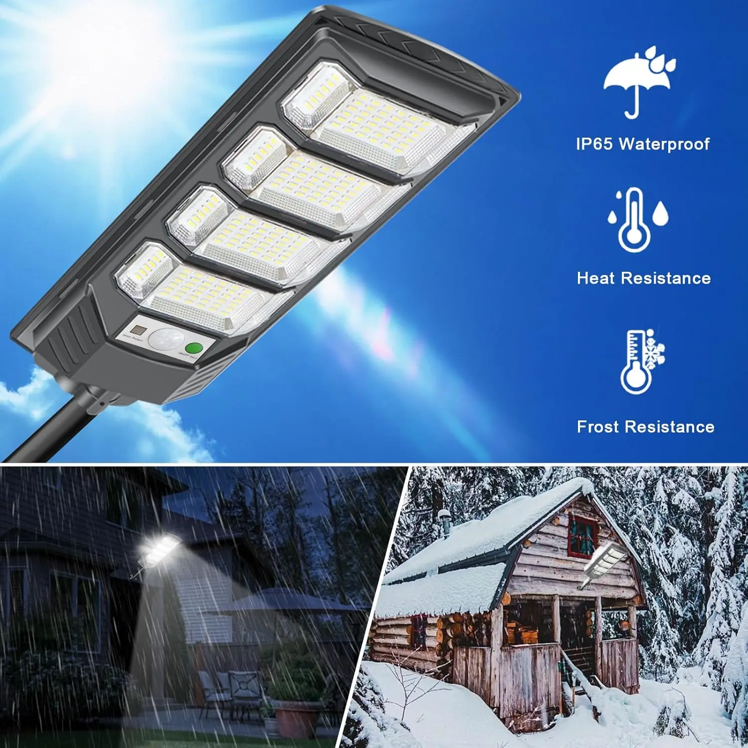 2000000LM Ultra Powerful Solar Lamp With Remote Control Outdoor Solar Induction Street Yard Light IP65 Waterproof Garden Lights
