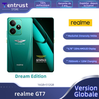 Global Version realme GT 7 Dream Edition 5G AI Smartphone MTK Dimensity 9400e 6000nits Pro-Esports Display 7000mAh Battery