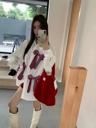 New In Loose Casual Mid-length Shirts and Blouses For Women's 2024 Fall Autumn Trend Fashion Tops Korean Popular Woman Clothes