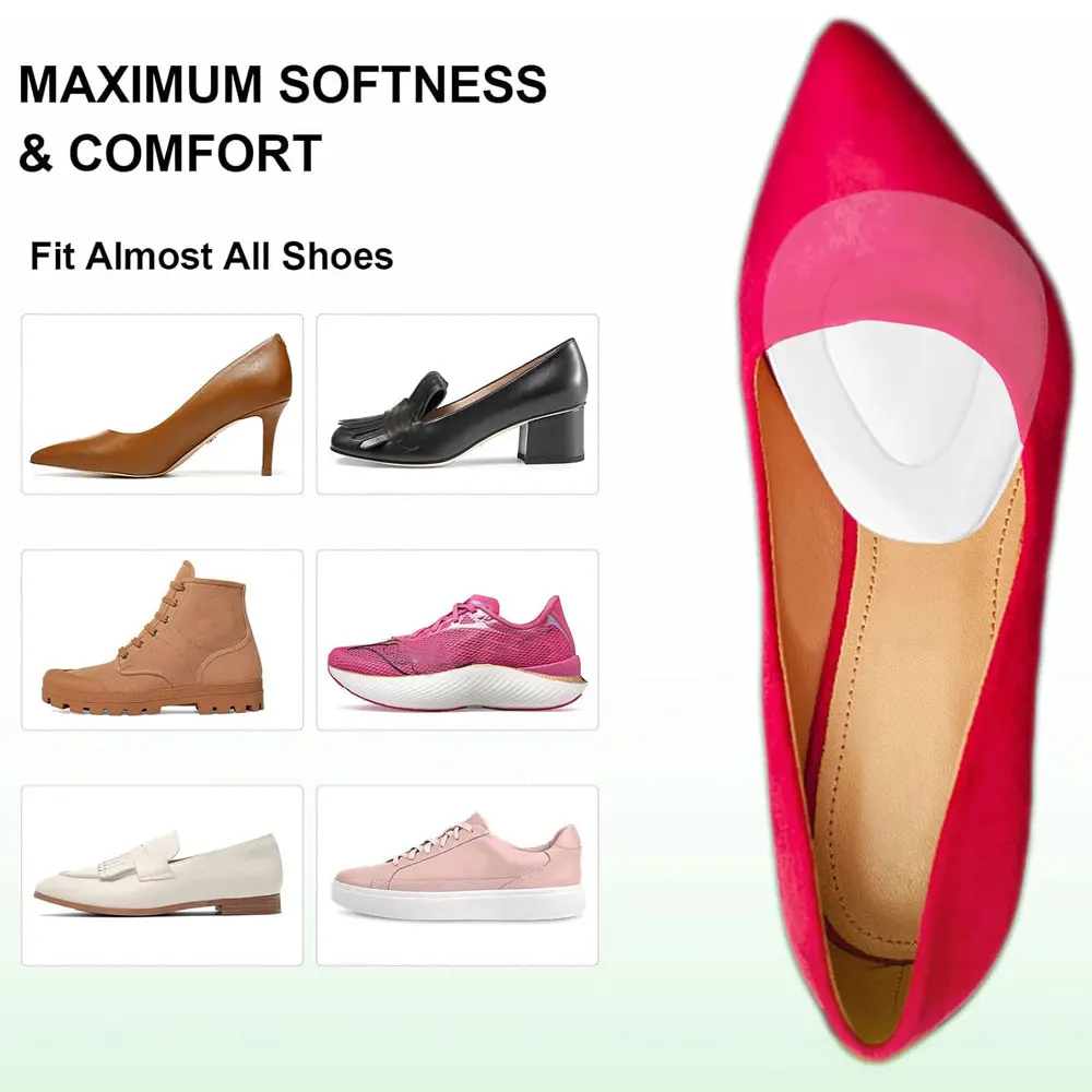 Heart de Pieds Transparents pour Homme et Femme, Réutilisables, Lavables, Non-ald, Multifonctionnels, Soins de Santé, 2 Pièces