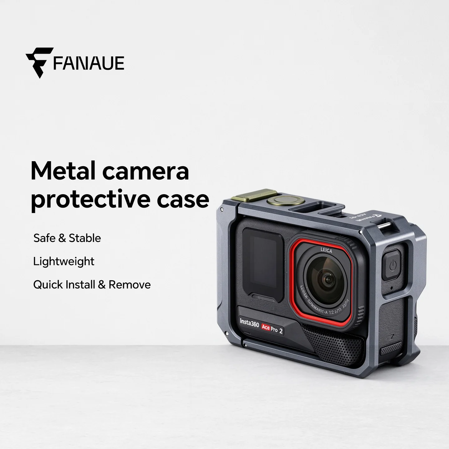 FANAUE Aluminum Alloy Insta Ace Pro2 Quick Release Protective Frame Camera Accessory for Action Cameras - Rabbit Cage