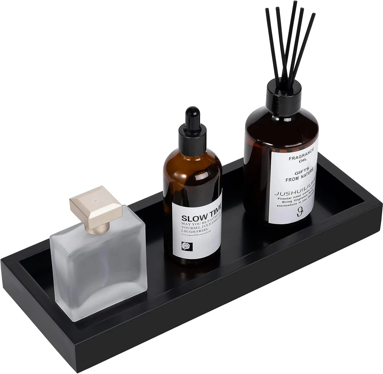 Square silicone aroma diffuser tray, bathroom perforation-free vanity table, marble washbasin, small desktop storage tray,