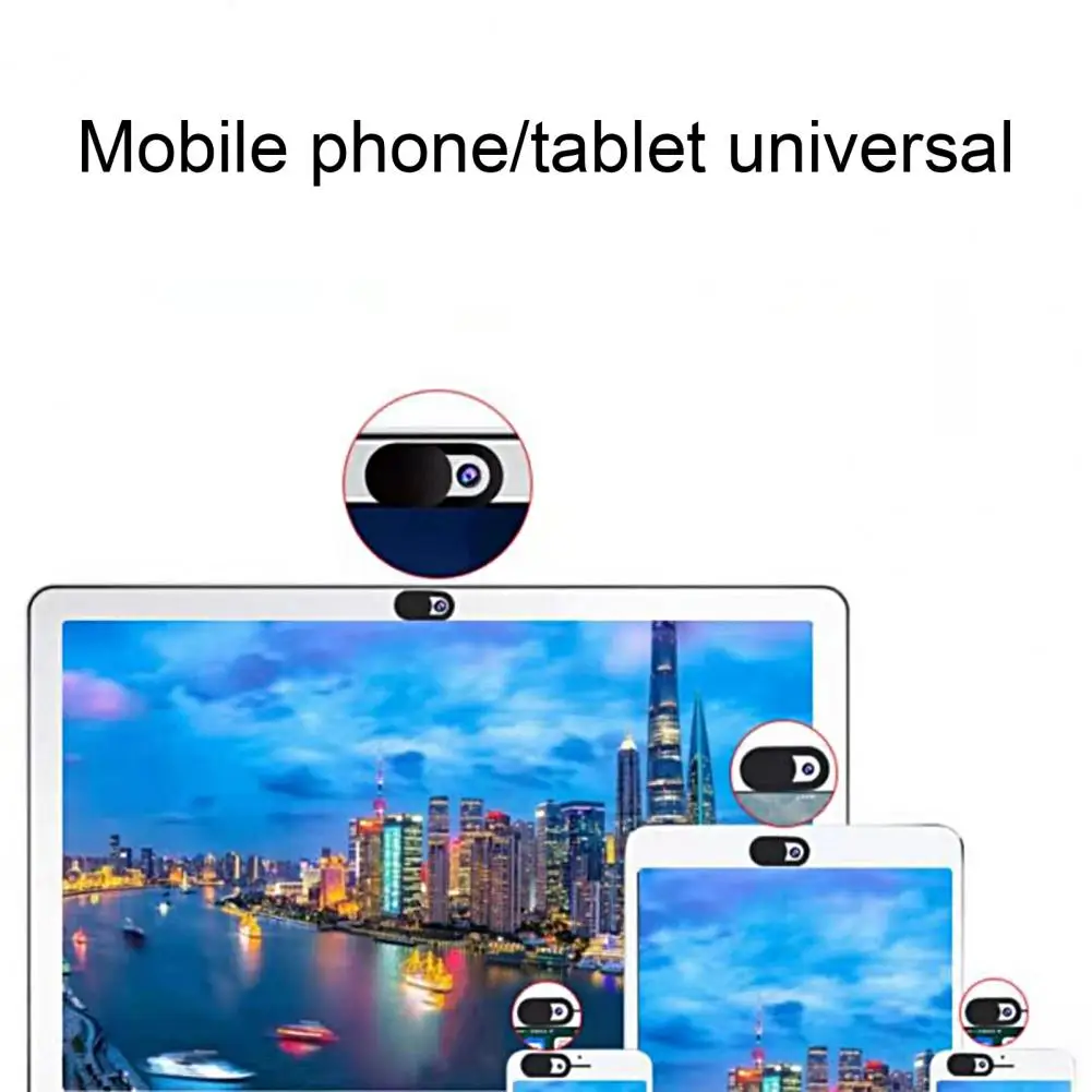 6 Stuks/8 Stuks Webcam Schuifregelaar Ovale Vorm Terug Zelfklevende Beschermende Sluiter Schuifregelaar Privacy Beschermhoes Voor Mobiele Telefoon