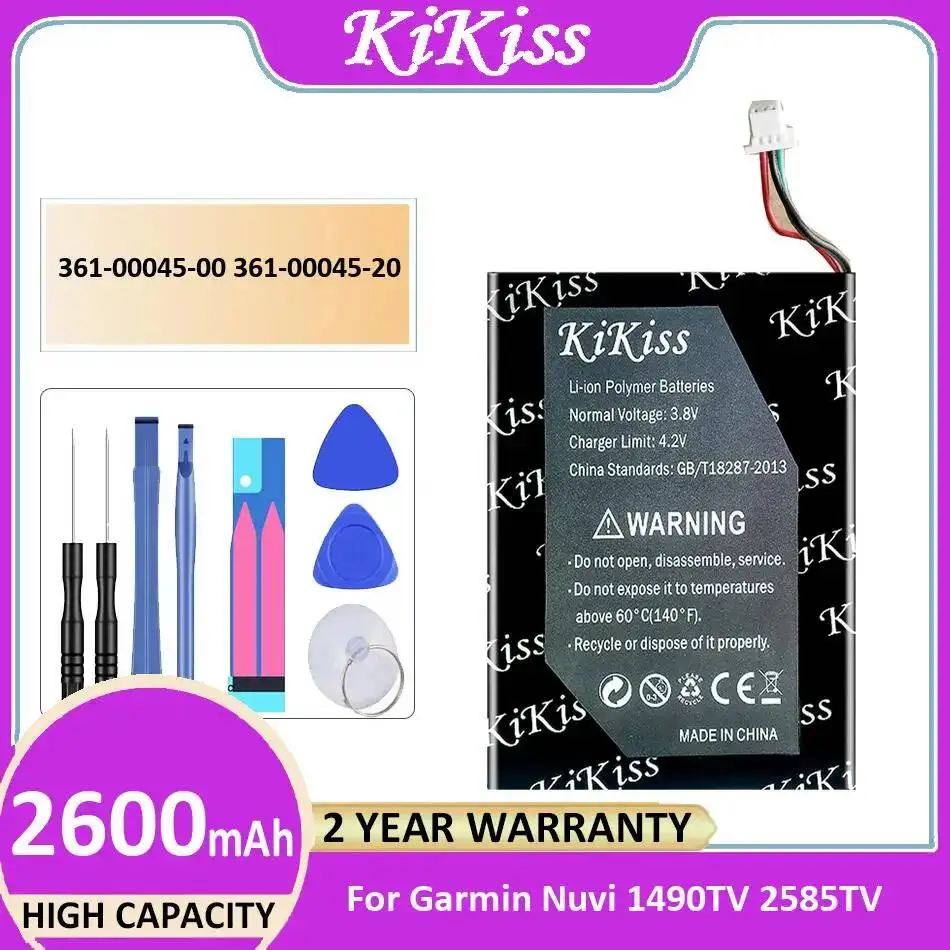 

Для Garmin Nuvi 1490TV 2585TV надежный источник питания GPS-навигатор аккумулятор 2600 мАч 361-00045-00 361-00045-20