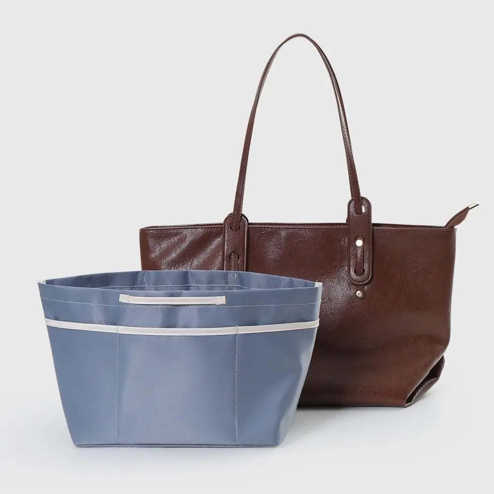 

Portable Nylon Insert Bag Lager Capacity Anti-Collapse Tote Liner Bag Expand Space Multi-Pocket Insert Pocket