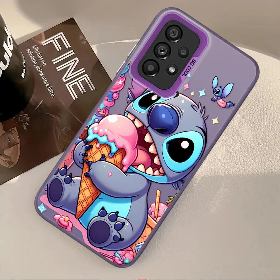 عودة غطاء الهاتف حقيبة لهاتف سامسونج غالاكسي A56 A04 A05 A51 A52 A06 A07 A71 A10 A20 A54 A55 A72 A02 A03 A30 A50 ديزني لطيف غرزة #4