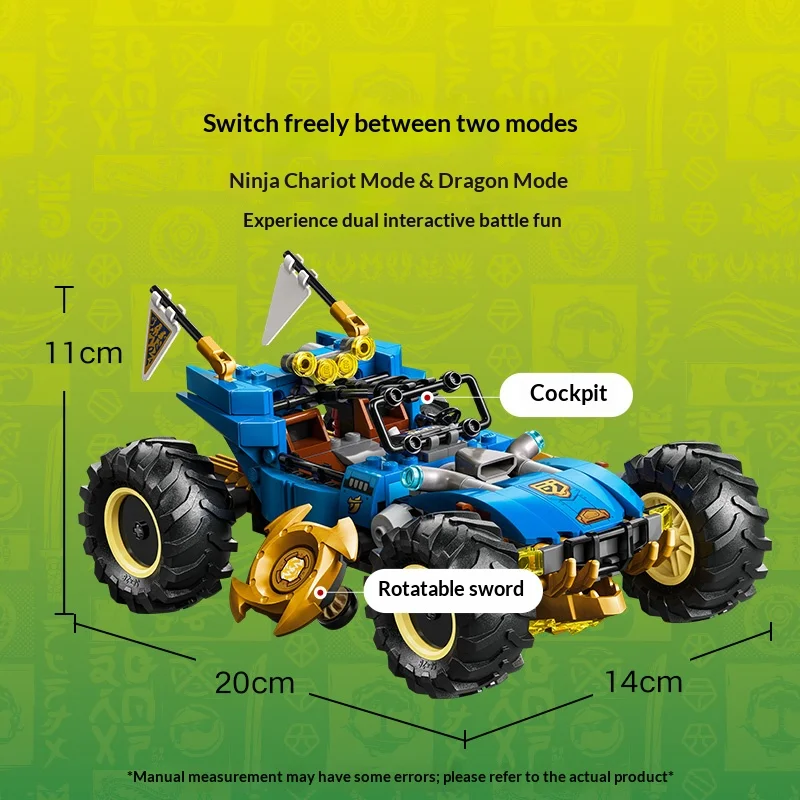 LEGO Serie Ninja Fantasma 71856 Carro Armato Trasformabile di Jie per Costruzioni Puzzle per Bambini Regalo per Ragazzi