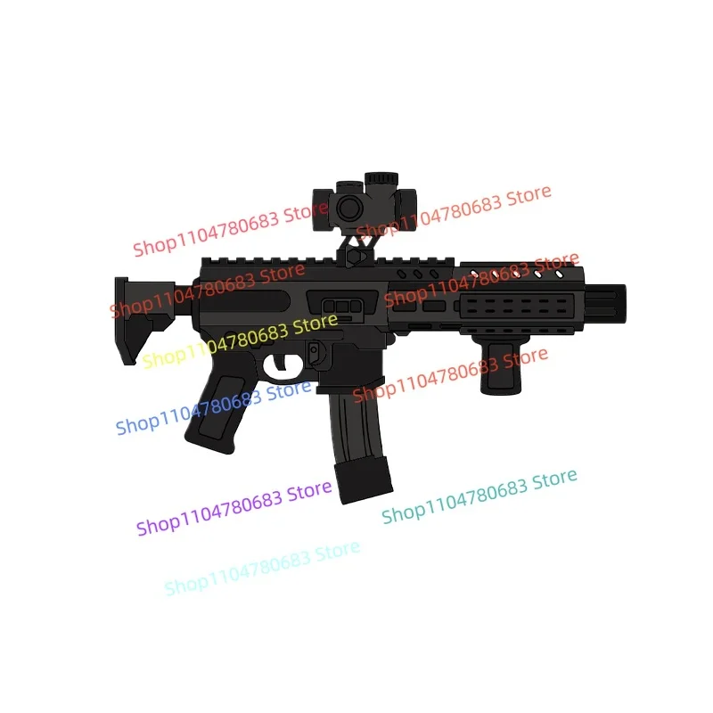 MOC اللبنات القوات الخاصة الأحمر الذئب عمل صغير الشكل التجمع نموذج عرض أنيمي لعبة ملحق هدية تحصيل