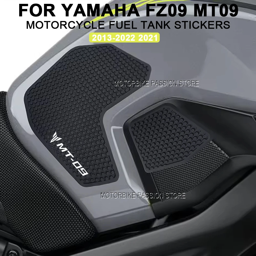 For Yamaha FZ09 FZ 09 FZ-09 MT-09 MT 09 MT-09 MT09 2013-2022 2021 Motorcycle fuel tank traction pad side gas protection sticker