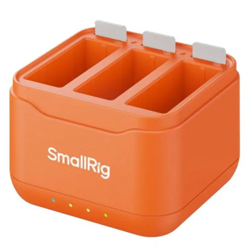 Smallrig Battery With 3 SD Card Slots For DJI Action 6/5 Pro/4/3, Osmo 360,2.3H Charging, 3-Channel Battery