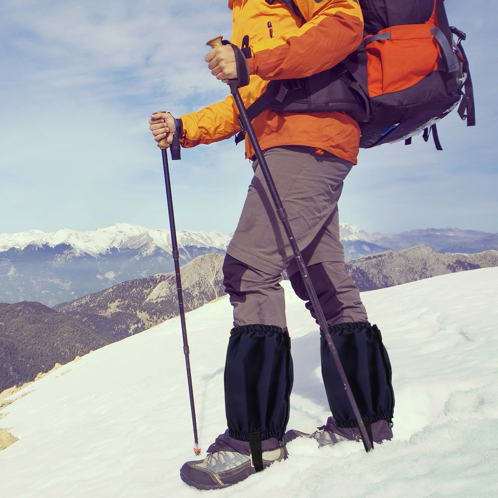 

Outdoor Mountaineering Leg Guards Protectors for Hiking Polyester Skiing Gaiters